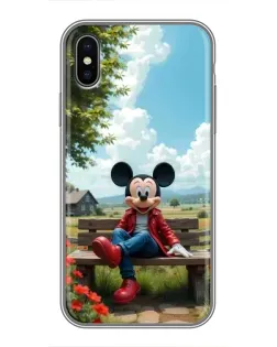 Чехол для iPhone Xs Max с картинкой «Микки на скамейке» Чехол для iPhone Xs Max с картинкой «Микки на скамейке»