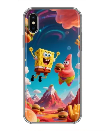 Чехол для iPhone Xs Max с картинкой «Космический фастфуд» Чехол для iPhone Xs Max с картинкой «Космический фастфуд»