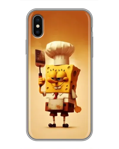 Чехол для iPhone Xs Max с картинкой «Губка Боб повар» Чехол для iPhone Xs Max с картинкой «Губка Боб повар»
