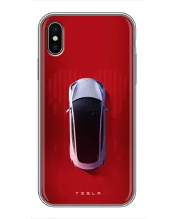 Чохол для iPhone Xs Max з картинкою «Tesla Top View»