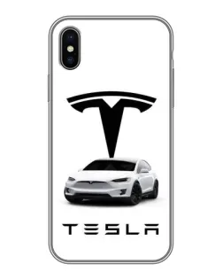 Чохол для iPhone Xs Max з картинкою «Tesla White Style»