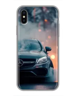 Чохол для iPhone Xs Max з картинкою «Mercedes — нічне місто»
