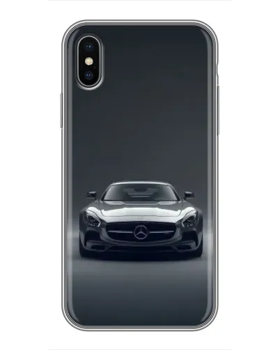 Чохол для iPhone Xs Max з картинкою «Mercedes на чорному»
