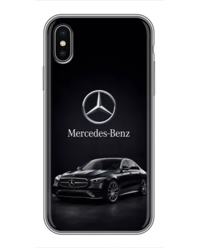 Чохол для iPhone Xs Max з картинкою «Mercedes — решітка радіатора»