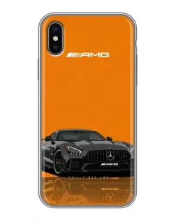 Чохол для iPhone Xs Max з картинкою «Помаранчевий Mercedes AMG»