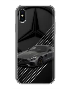 Чохол для iPhone Xs Max з картинкою «Mercedes AMG — графіка»