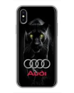 Чохол для iPhone Xs Max з картинкою «Пантера та Audi»