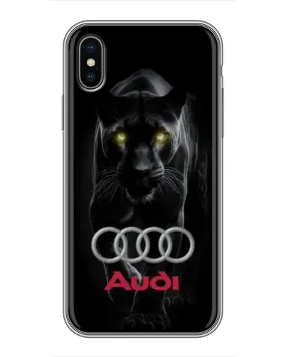 Чохол для iPhone Xs Max з картинкою «Пантера та Audi» Чохол для iPhone Xs Max з картинкою «Пантера та Audi»