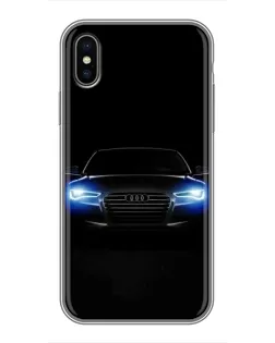 Чохол для iPhone Xs Max з картинкою «Audi в неоні»