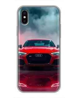 Чохол для iPhone Xs Max з картинкою «Audi RS — червоний стиль»