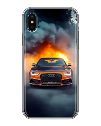 Чохол для iPhone Xs Max з картинкою «Audi у вогняному диму» Чохол для iPhone Xs Max з картинкою «Audi у вогняному диму»