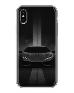 Чохол для iPhone Xs Max з картинкою «Lamborghini симетрія доріг»
