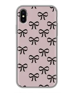 Чохол для iPhone Xs Max з картинкою «Чорні бантики»