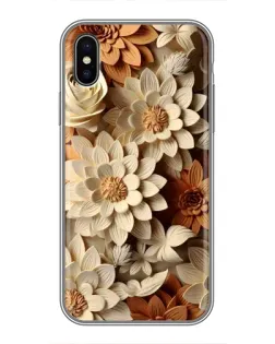 Чохол для iPhone Xs Max з картинкою «Бежевий флористичний декор» Чохол для iPhone Xs Max з картинкою «Бежевий флористичний декор»