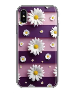 Чохол для iPhone Xs Max з картинкою «Ромашки на фіолетовому» Чохол для iPhone Xs Max з картинкою «Ромашки на фіолетовому»