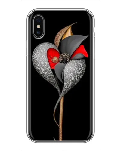 Чохол для iPhone Xs Max з картинкою «Срібна фантазійна квітка» Чохол для iPhone Xs Max з картинкою «Срібна фантазійна квітка»