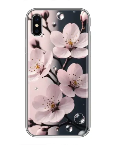 Чохол для iPhone Xs Max з картинкою «Ніжня сакура та краплі» Чохол для iPhone Xs Max з картинкою «Ніжня сакура та краплі»
