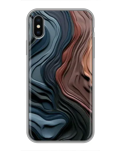 Чехол для iPhone Xs Max с картинкой «Цветные волны каньона»