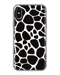 Чехол для iPhone Xs Max с картинкой «Черно-белый жираф»