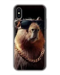 Чохол для iPhone Xs Max з картинкою «Капібара золотий ланцюг» Чохол для iPhone Xs Max з картинкою «Капібара золотий ланцюг»