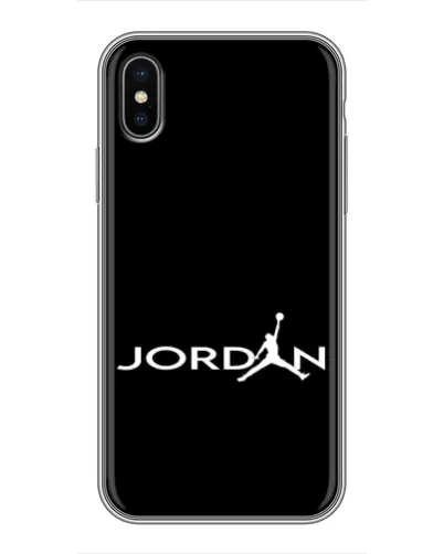 Чехол для iPhone Xs с картинкой «Jordan White Logo»