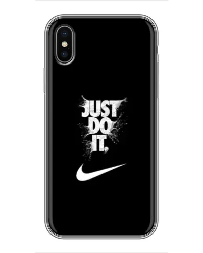 Чехол для iPhone Xs с картинкой «Текстовый принт Nike»