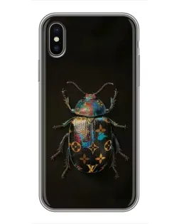 Чехол для iPhone Xs с картинкой «LV — мраморный принт»