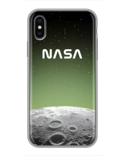 Чехол для iPhone Xs с картинкой «NASA — лунный градиент» Чехол для iPhone Xs с картинкой «NASA — лунный градиент»