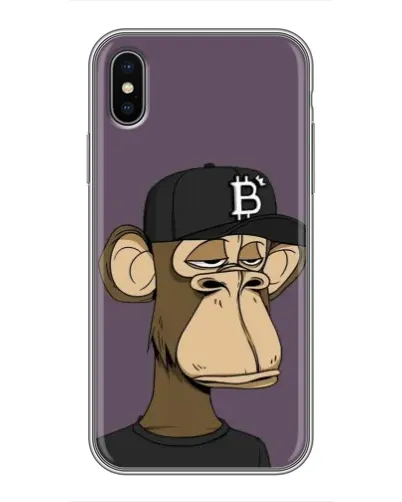 Чехол для iPhone Xs с картинкой «Bored Ape в кепке»