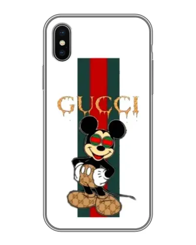 Чехол для iPhone Xs с картинкой «Микки Маус Gucci — полосы» Чехол для iPhone Xs с картинкой «Микки Маус Gucci — полосы»