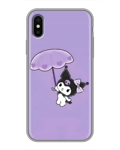 Чохол для iPhone Xs з картинкою «Kuromi з парасолькою»