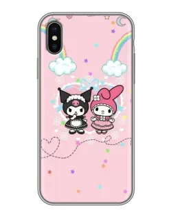 Чохол для iPhone Xs з картинкою «My Melody та Kuromi» Чохол для iPhone Xs з картинкою «My Melody та Kuromi»