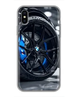 Чохол для iPhone Xs з картинкою «Колесо BMW зблизька»