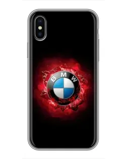 Чохол для iPhone Xs з картинкою «Логотип BMW — спалах»
