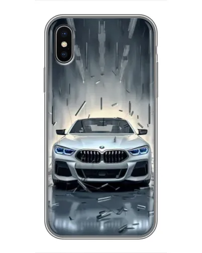 Чохол для iPhone Xs з картинкою «BMW у світлі фар»