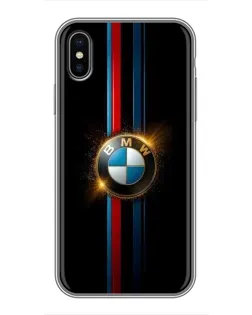Чохол для iPhone Xs з картинкою «BMW M-Power неон»