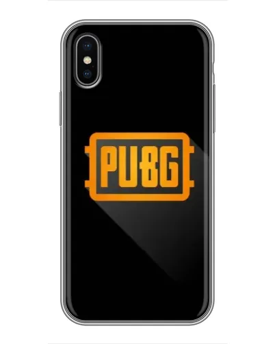 Чехол для iPhone Xs с картинкой «PUBG — рамка лого» Чехол для iPhone Xs с картинкой «PUBG — рамка лого»