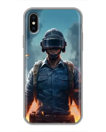 Чехол для iPhone Xs с картинкой «PUBG — реалистичный герой» Чехол для iPhone Xs с картинкой «PUBG — реалистичный герой»