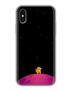 Чехол для iPhone Xs с картинкой «Одинокий герой на планете»