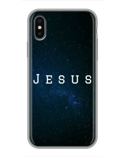 Чехол для iPhone Xs с картинкой «Звездное небо Jesus» Чехол для iPhone Xs с картинкой «Звездное небо Jesus»