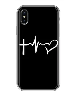 Чехол для iPhone Xs с картинкой «Пульс веры»