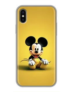 Чохол для iPhone Xs з картинкою «Міккі на жовтому»