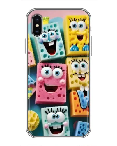 Чохол для iPhone Xs з картинкою «Кольорові губки»