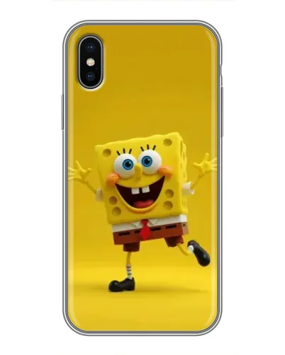 Чохол для iPhone Xs з картинкою «Позитивний Губка Боб»
