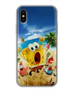 Чехол для iPhone Xs с картинкой «Развлечения на пляже» Чехол для iPhone Xs с картинкой «Развлечения на пляже»