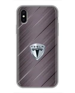 Чохол для iPhone Xs з картинкою «Металева текстура Tesla» Чохол для iPhone Xs з картинкою «Металева текстура Tesla»