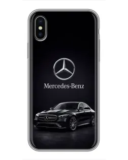 Чохол для iPhone Xs з картинкою «Mercedes — решітка радіатора»
