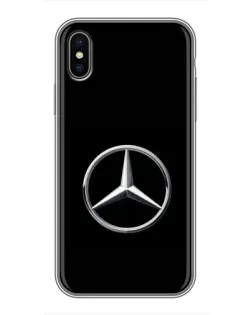 Чохол для iPhone Xs з картинкою «Mercedes класичний лого»