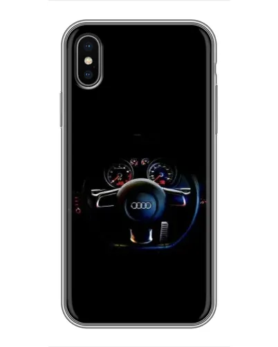 Чохол для iPhone Xs з картинкою «Салон Audi — кермо»