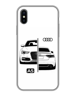 Чохол для iPhone Xs з картинкою «Audi — контрастний дизайн»